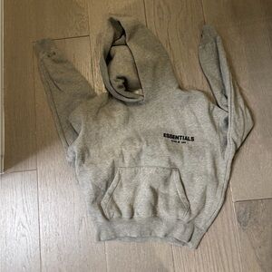 Essentials Gray Kids Hoodie